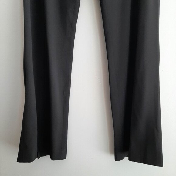 ESCADA Wool Blend Trousers Dress Pants Neutral Black Sz M | Eur 40 Flawed - Picture 6 of 16